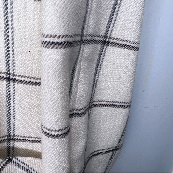 Vintage Yellow Academia Longline Wool Plaid Windowpane Blazer Classic - Picture 5 of 16